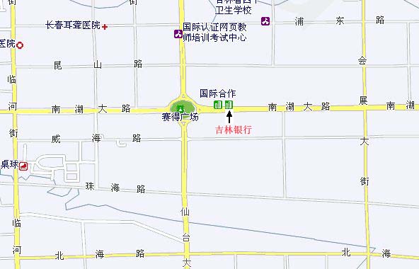 吉林银行白山考试地图